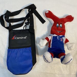 Carnival Cruise Ship Freddy Plush & Bottle Holder